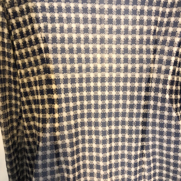 Cabi 736 mesh plaid shirt button down. Medium - Picture 12 of 13